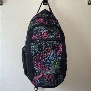 High Sierra  neon leopard girls quality school backpack w lots of compartments